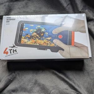 Waterproof Phone Case - Professional Clear Design with Orange Trim